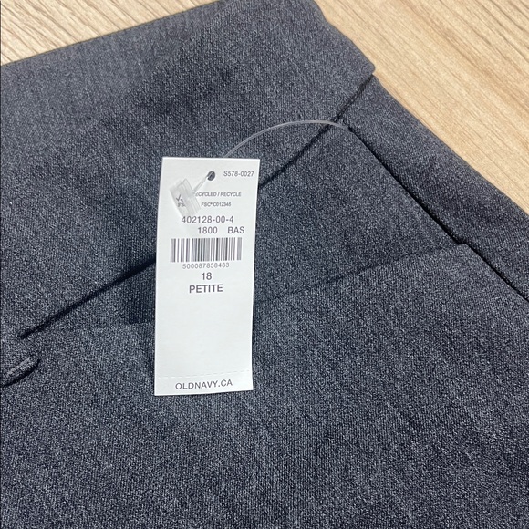 Old Navy Women's Straight Leg Pants - Dark Gray - Picture 3 of 4